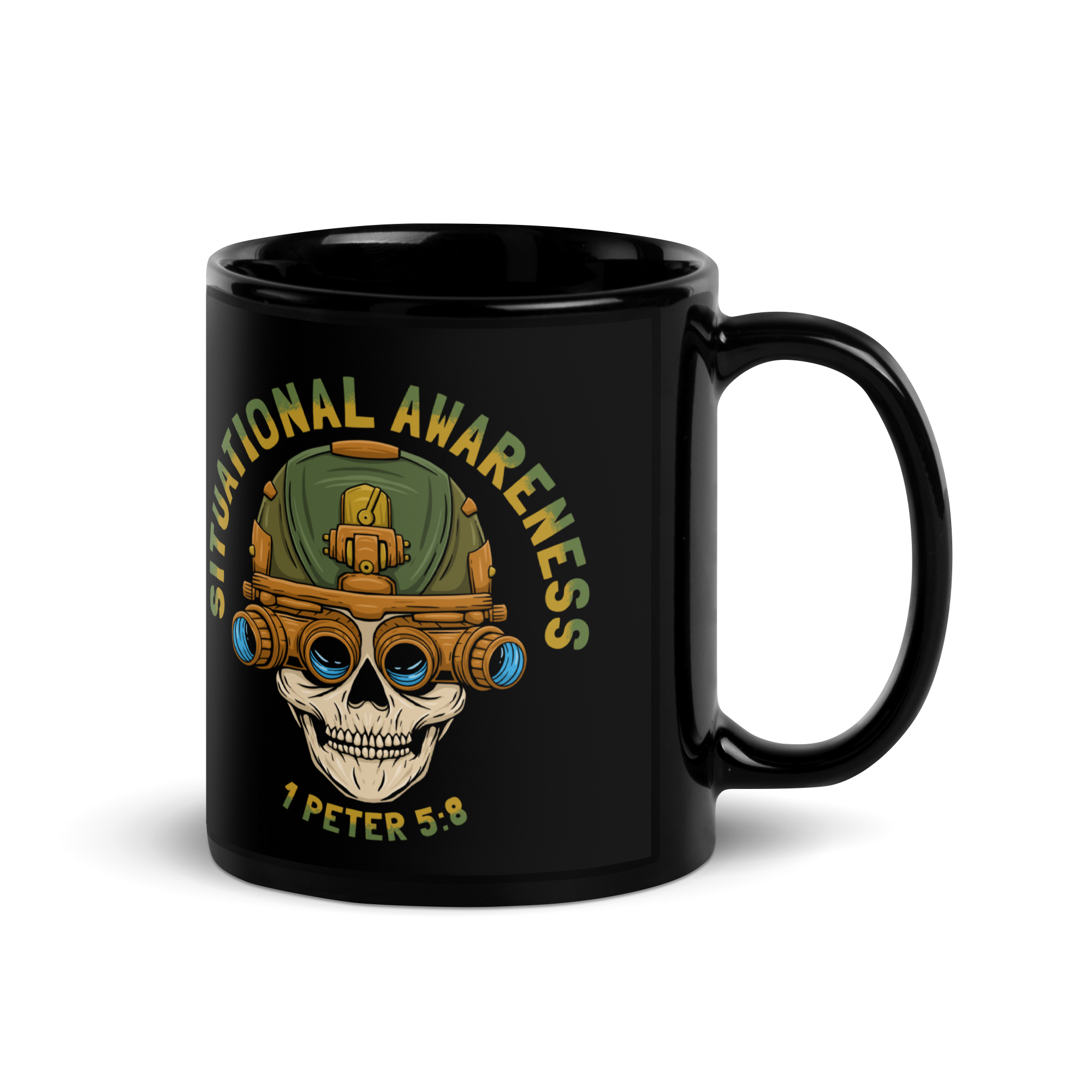 Awareness Black Glossy Mug