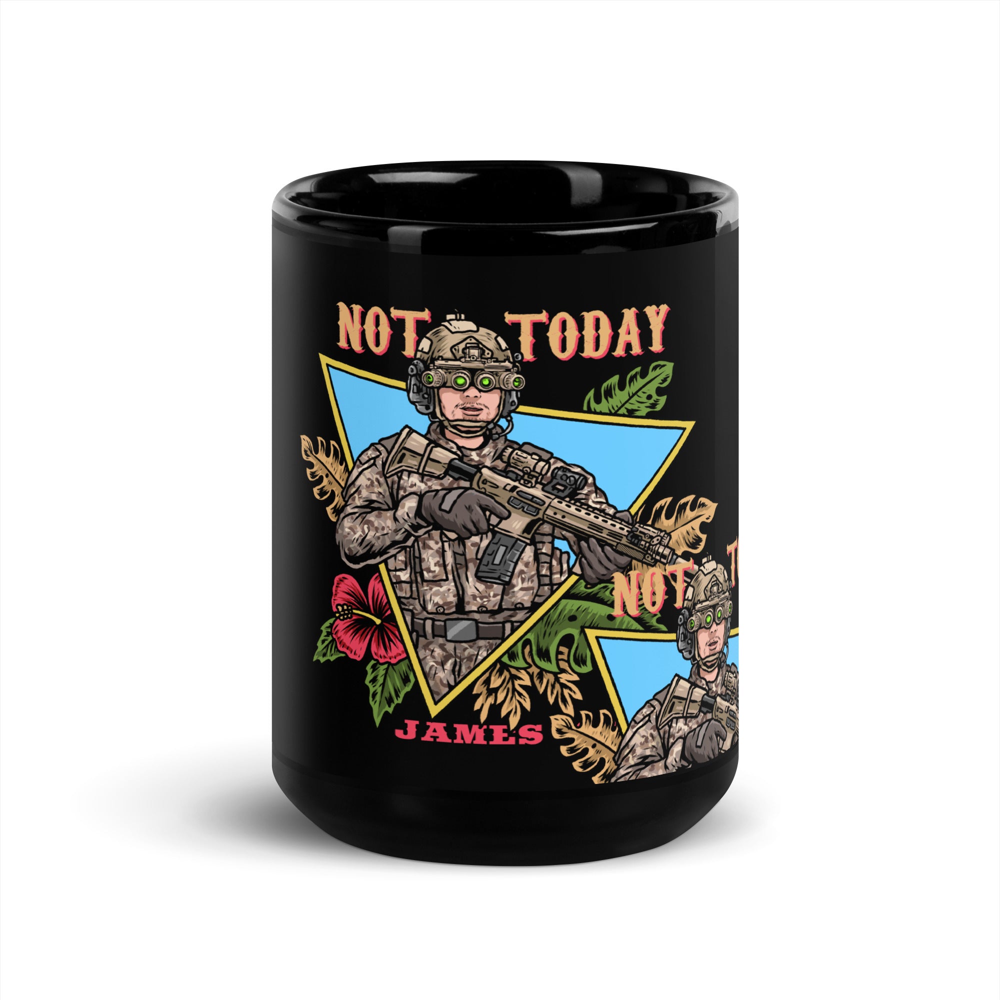 James 4:7 Black Glossy Mug