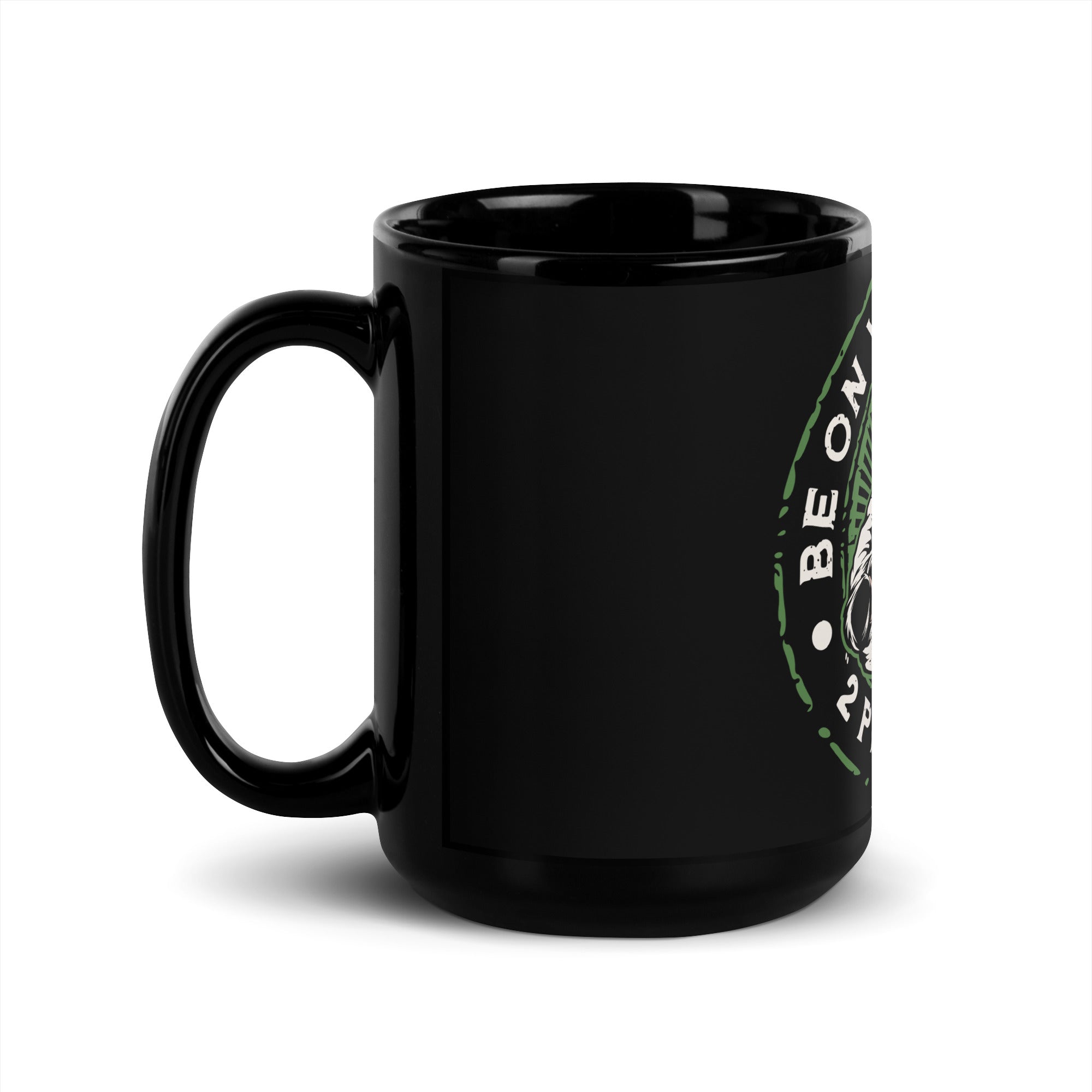 Be On Your Guard Black Glossy Mug